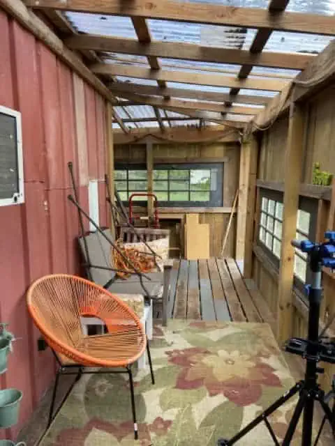 recycled metal for porch