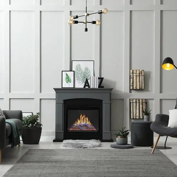 mantel fireplace