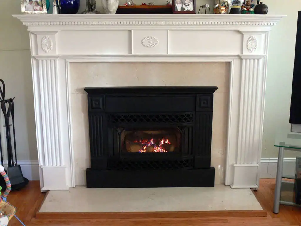 Fireplace insert installed and working!
