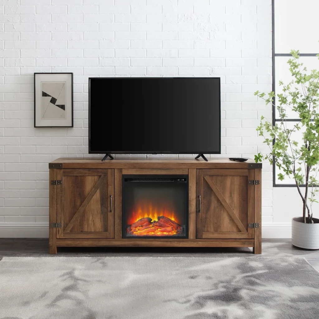 ARE ELECTRIC FIREPLACES SAFE FOR TINY HOMES AND ADUS? HERE IS WHAT TO KNOW 1 tv stand fireplace