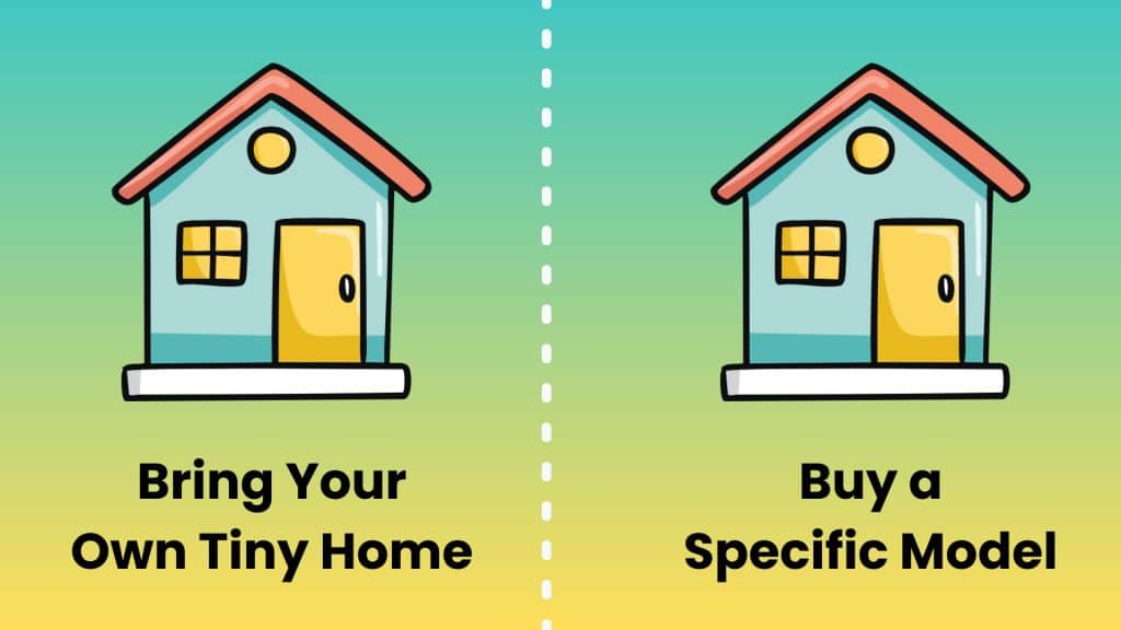 WHAT IS A TINY HOME COMMUNITY? A SIMPLE GUIDE TO HOW THEY WORK 8 bring your own vs buy a specific model