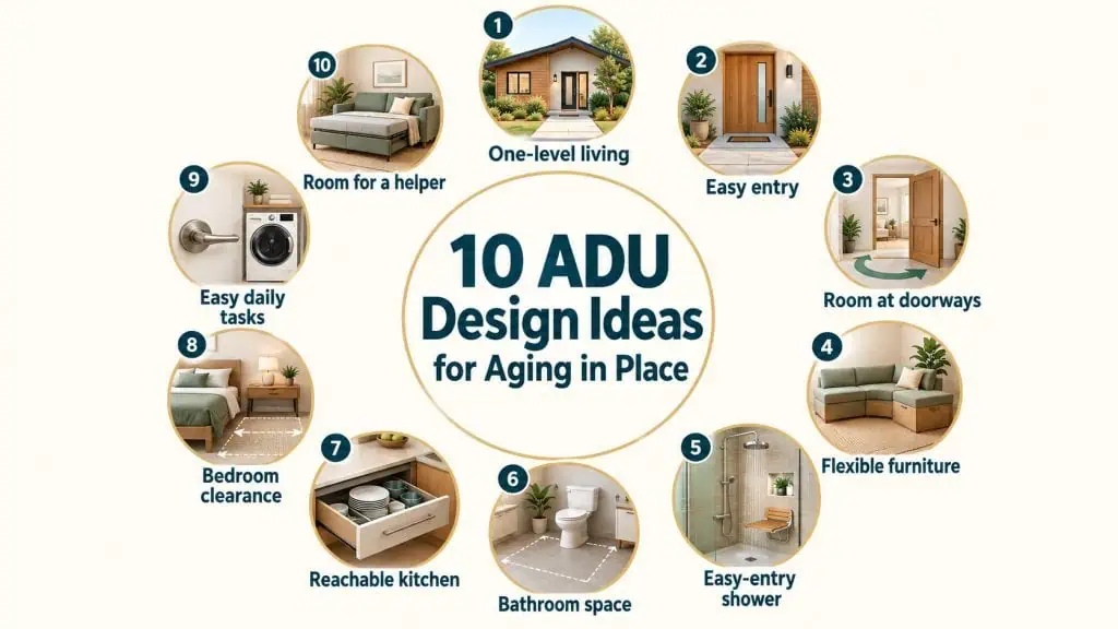 10 EASY ADU DESIGN IDEAS FOR AGING IN PLACE - IN CASE YOU NEED IT ONE DAY 1 10 ADU ideas for aging in place