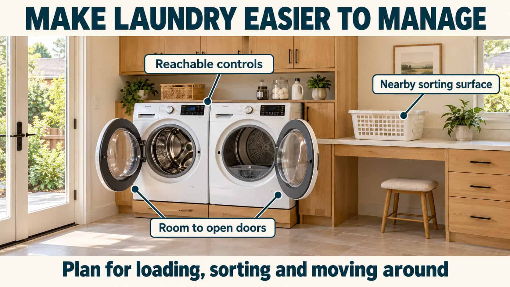 10 EASY ADU DESIGN IDEAS FOR AGING IN PLACE - IN CASE YOU NEED IT ONE DAY 35 laundry made easier