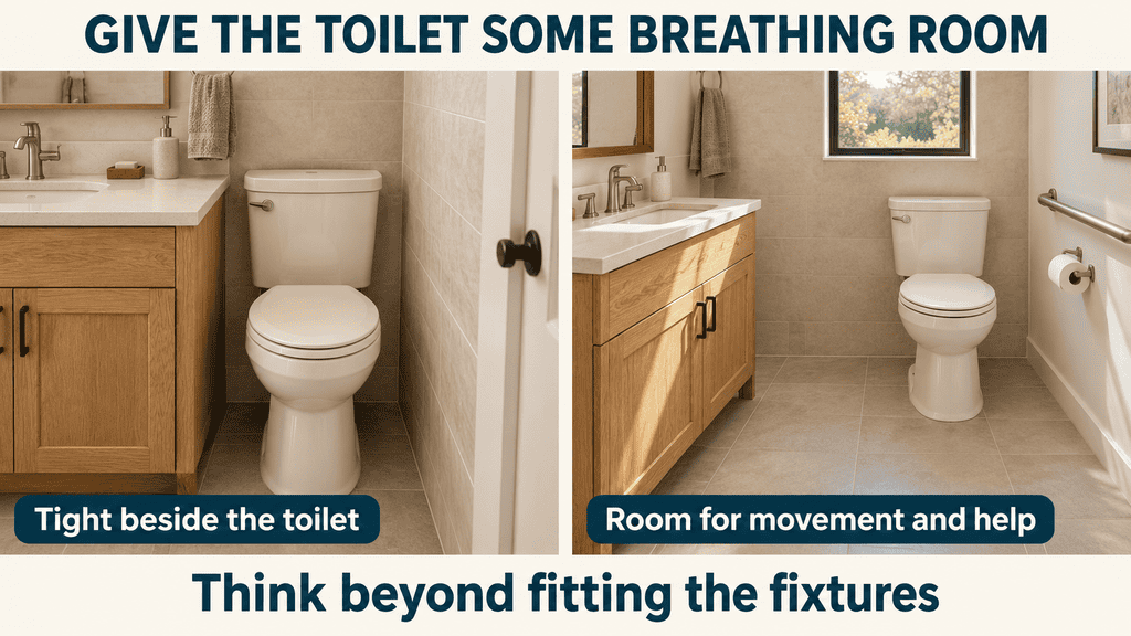 10 EASY ADU DESIGN IDEAS FOR AGING IN PLACE - IN CASE YOU NEED IT ONE DAY 20 toilet breathing room