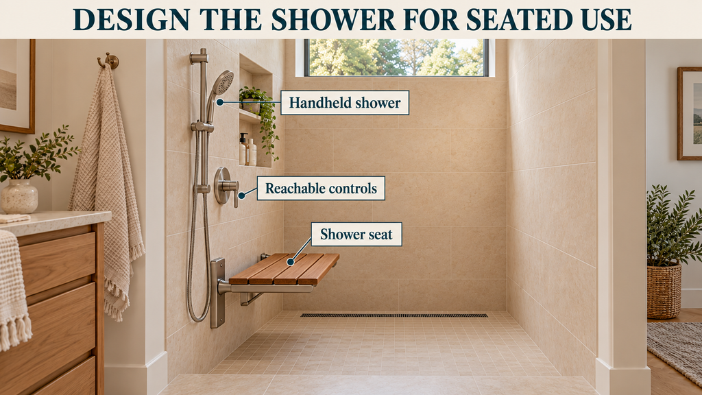 10 EASY ADU DESIGN IDEAS FOR AGING IN PLACE - IN CASE YOU NEED IT ONE DAY 17 well designed shower